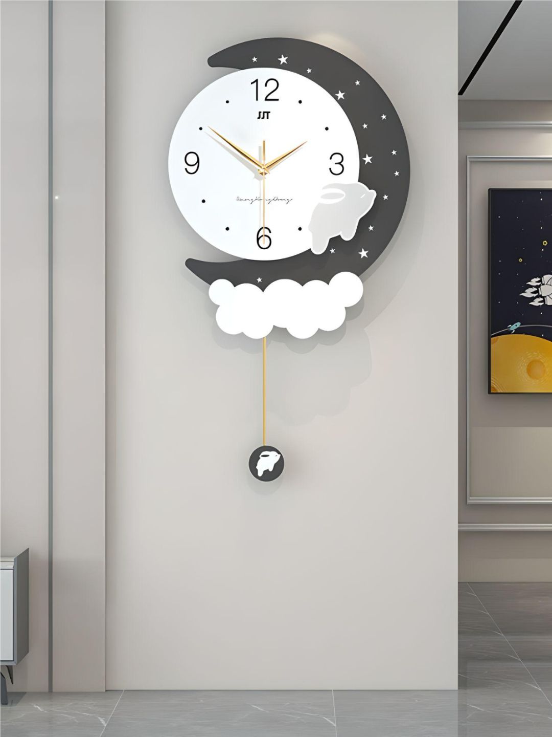 Abstract shaped wall clock