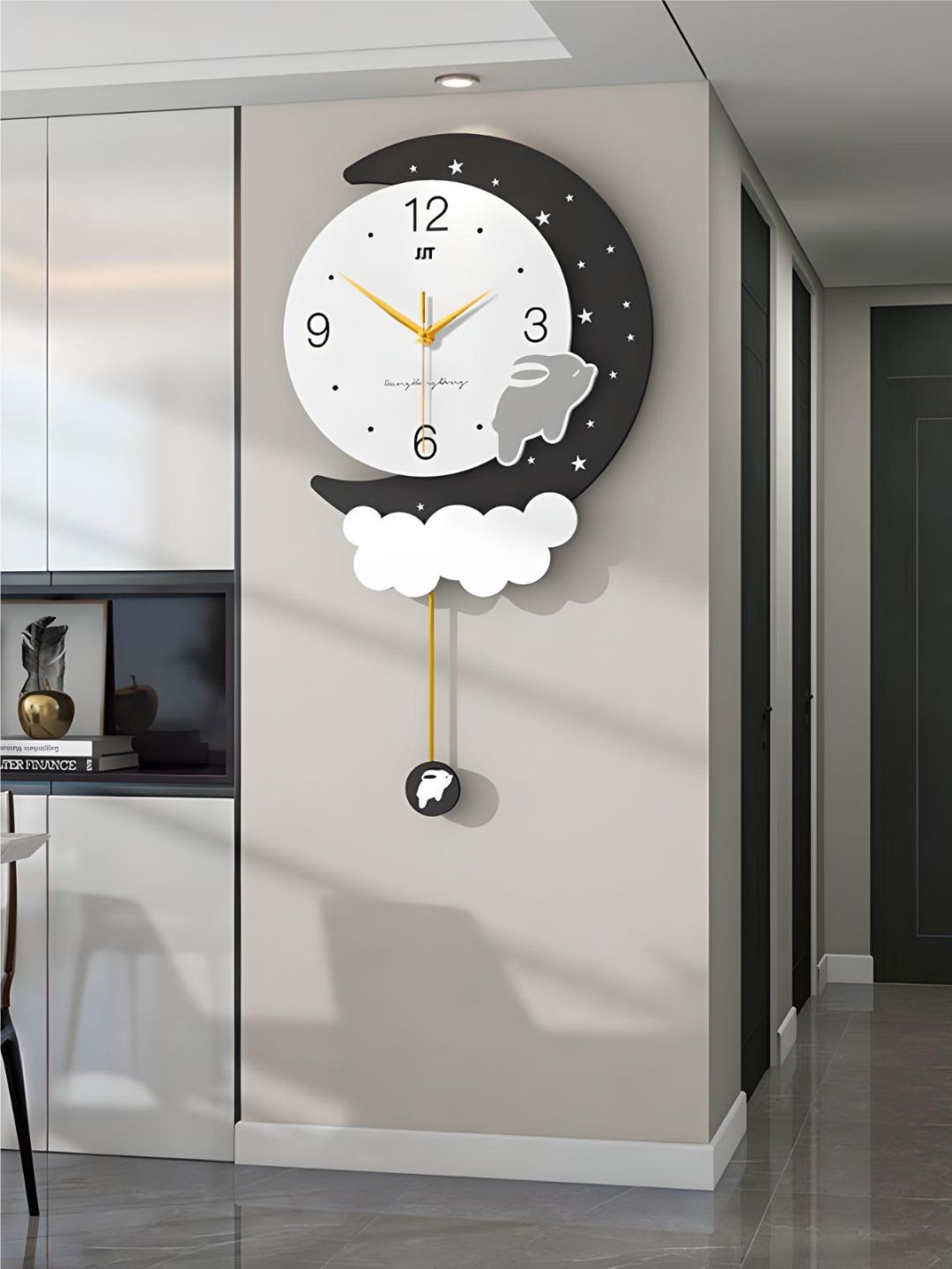 Abstract shaped wall clock