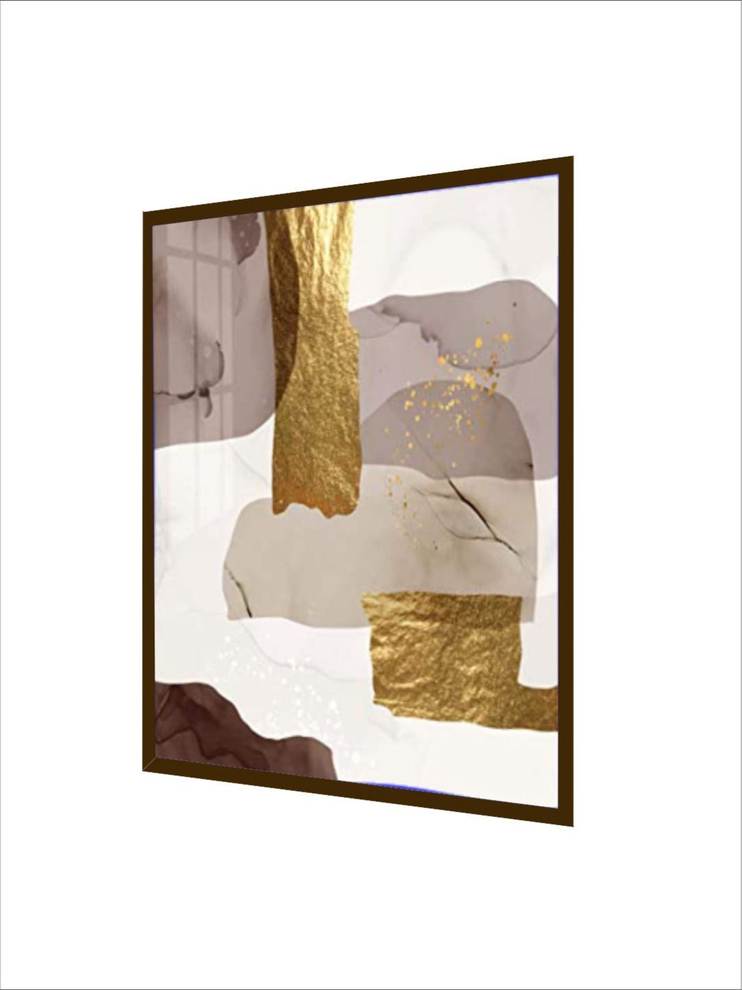 Nature?s Gilded Embrace - Brown Canvas Art