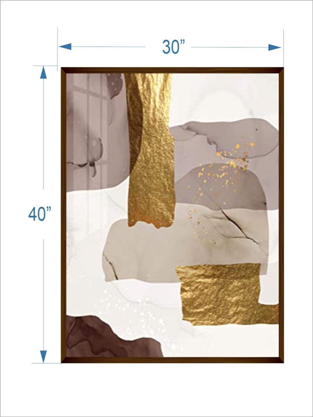 Nature?s Gilded Embrace - Brown Canvas Art