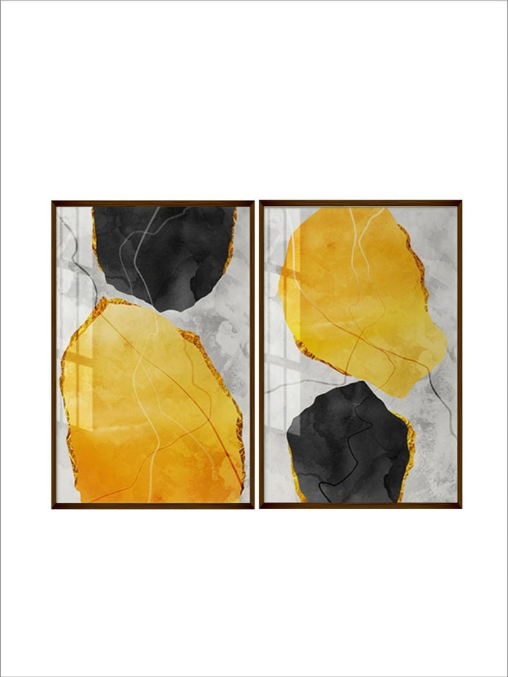 Sunrise Over Mysterious Depths - Triptych Canvas Art
