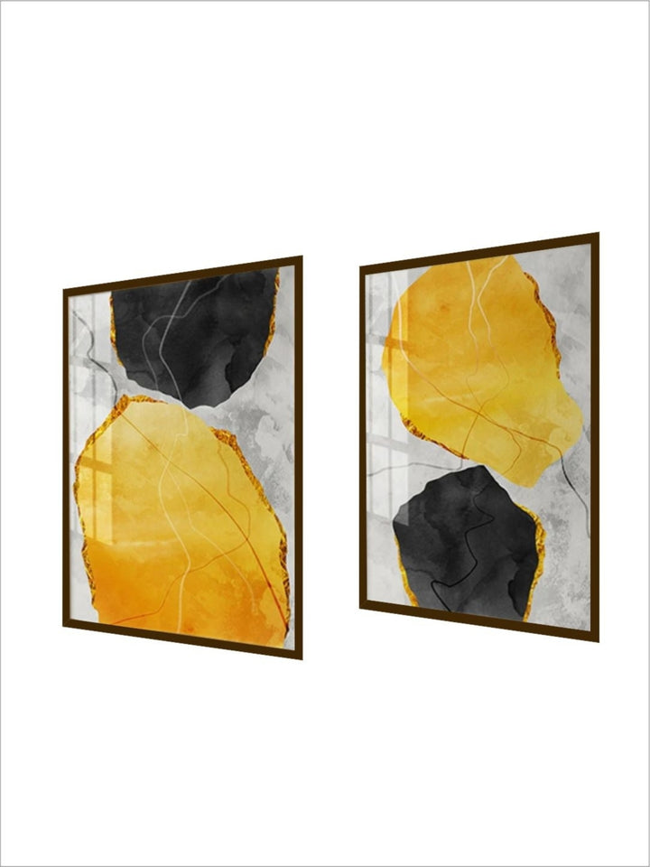 Sunrise Over Mysterious Depths - Triptych Canvas Art