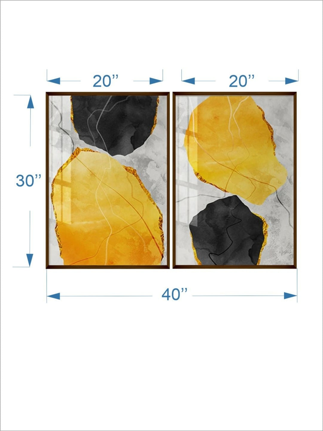 Sunrise Over Mysterious Depths - Triptych Canvas Art