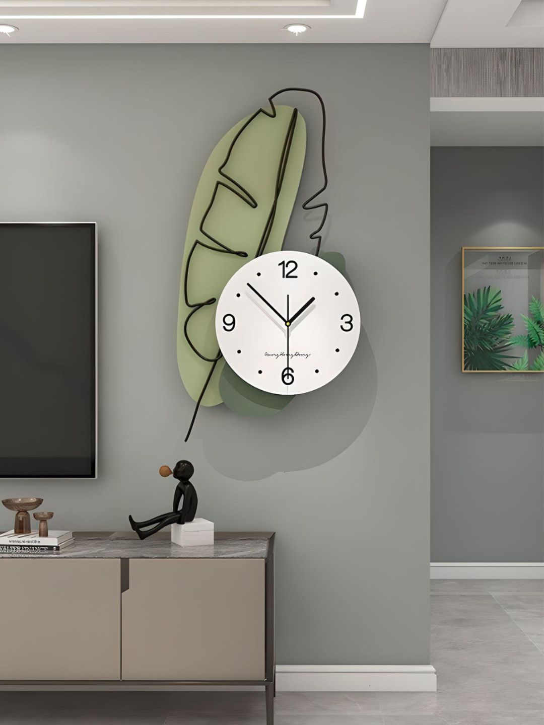 Abstract shaped wall clock