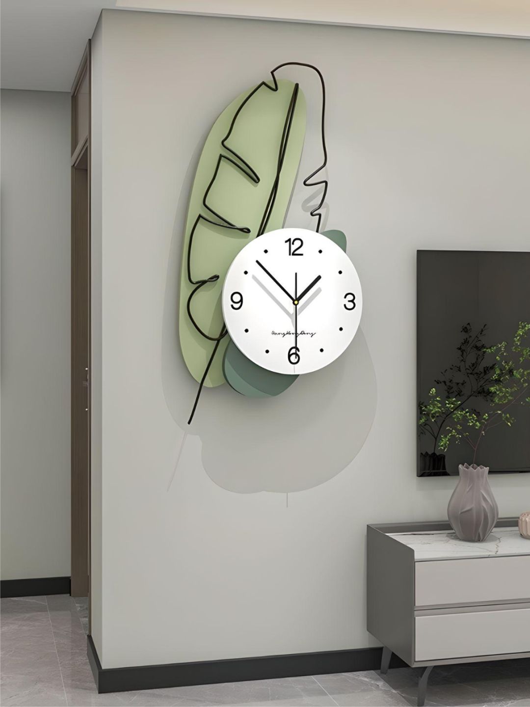 Abstract shaped wall clock