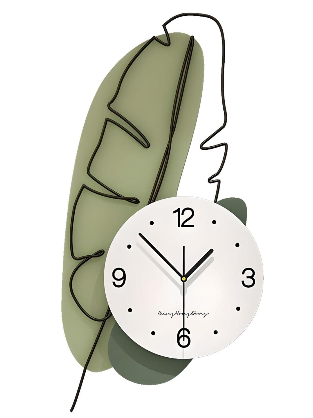 Abstract shaped wall clock