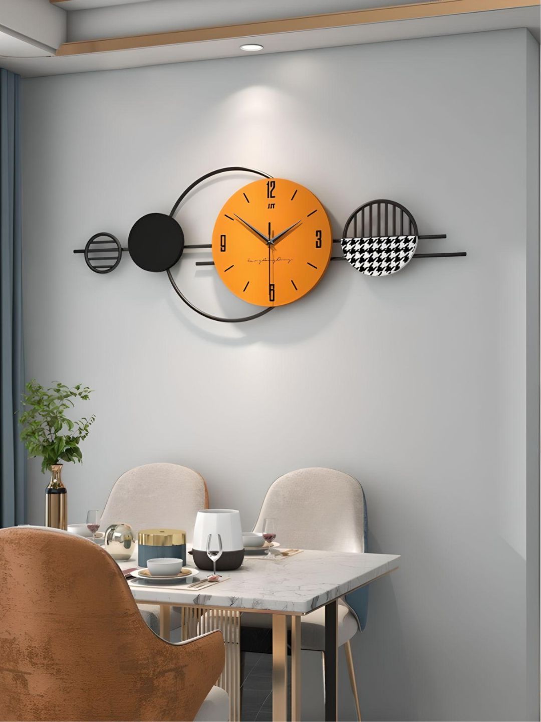 Abstract shaped wall clock