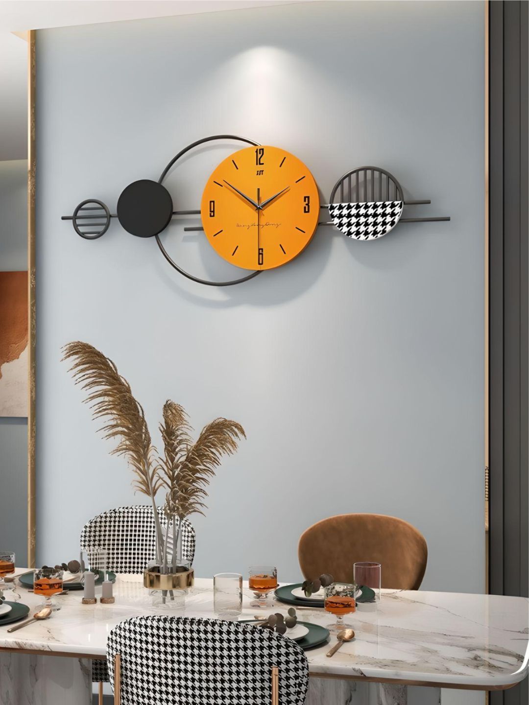 Abstract shaped wall clock