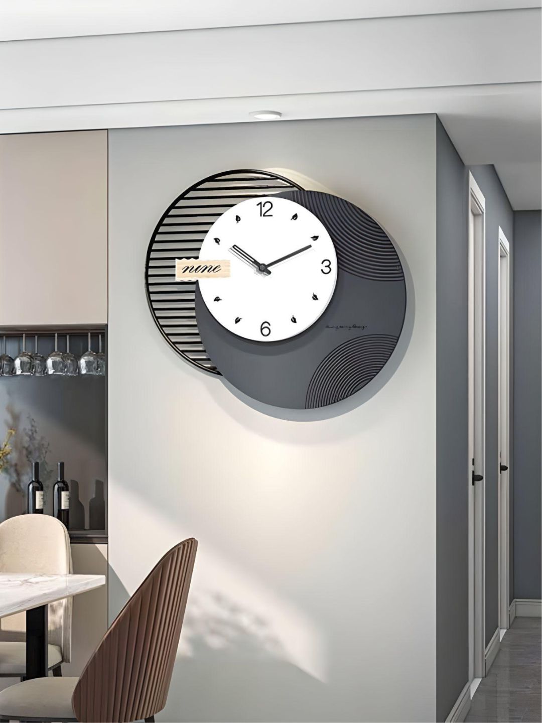 Abstract shaped wall clock