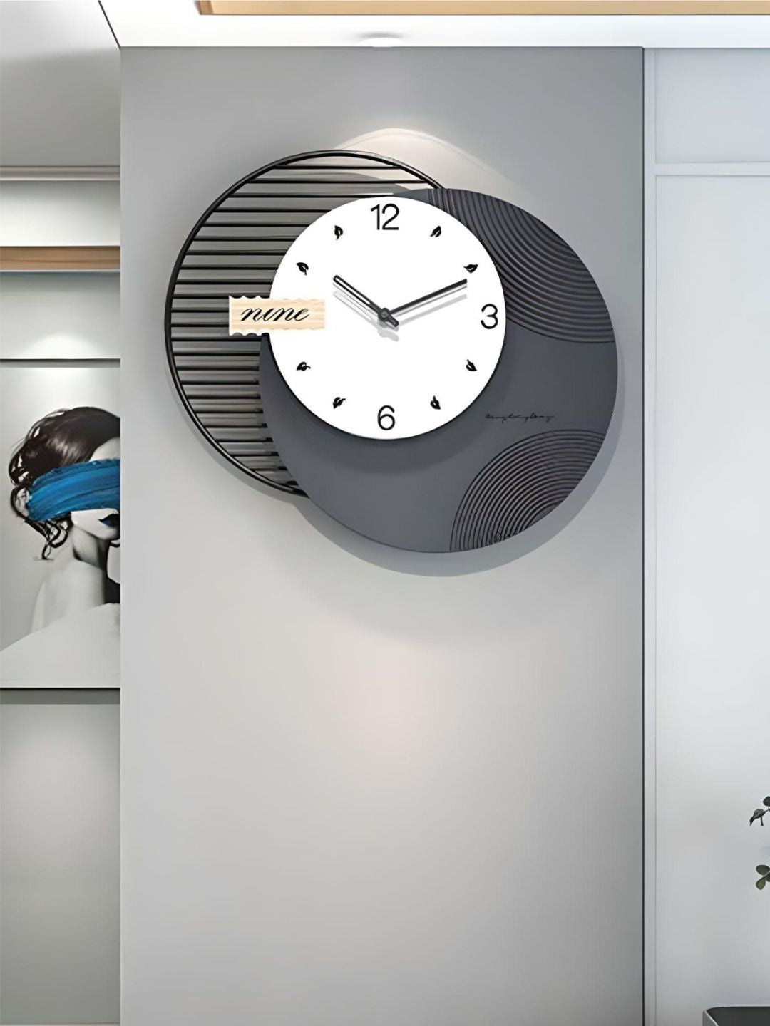 Abstract shaped wall clock