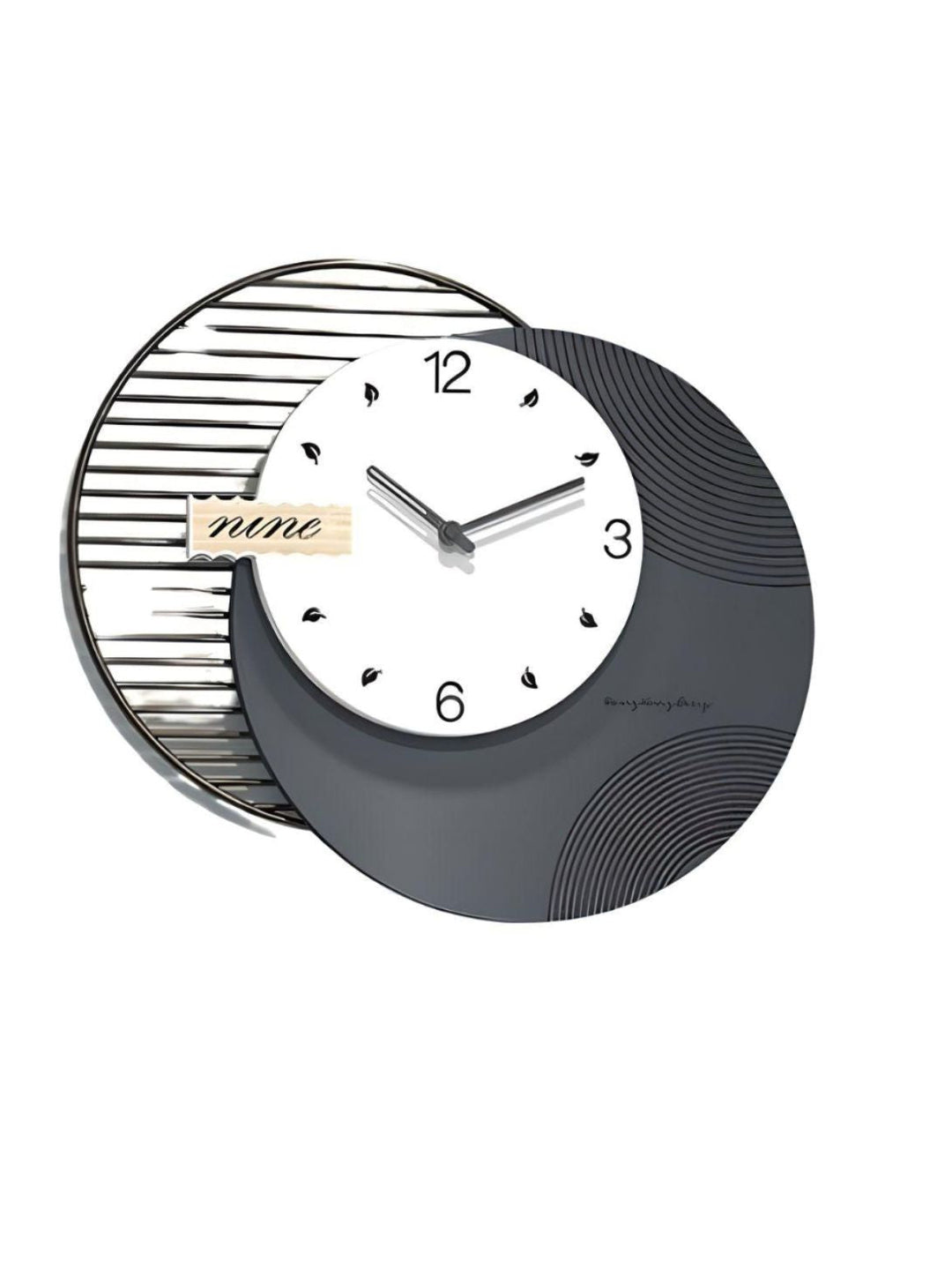 Abstract shaped wall clock