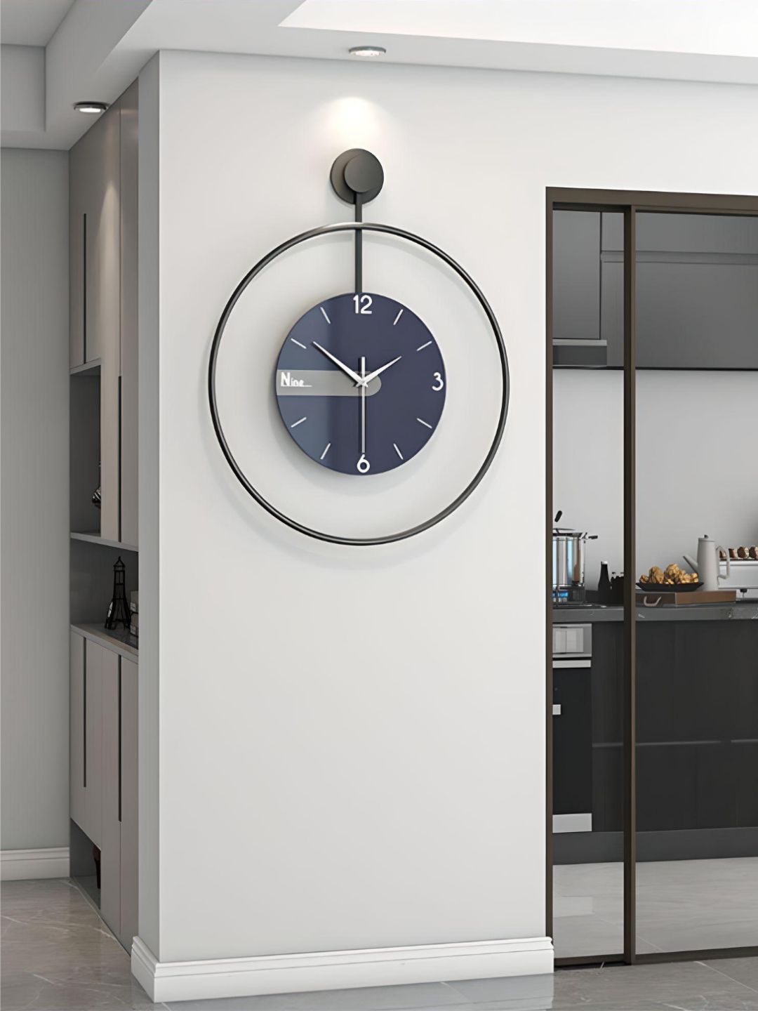 Abstract shaped wall clock