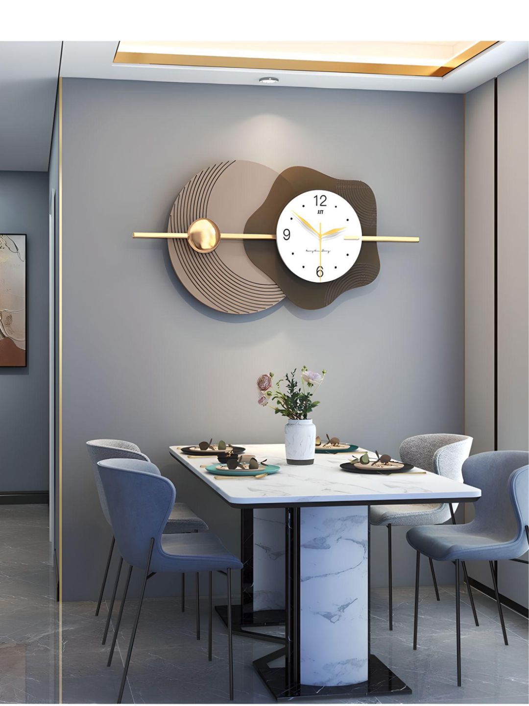 Abstract shaped wall clock