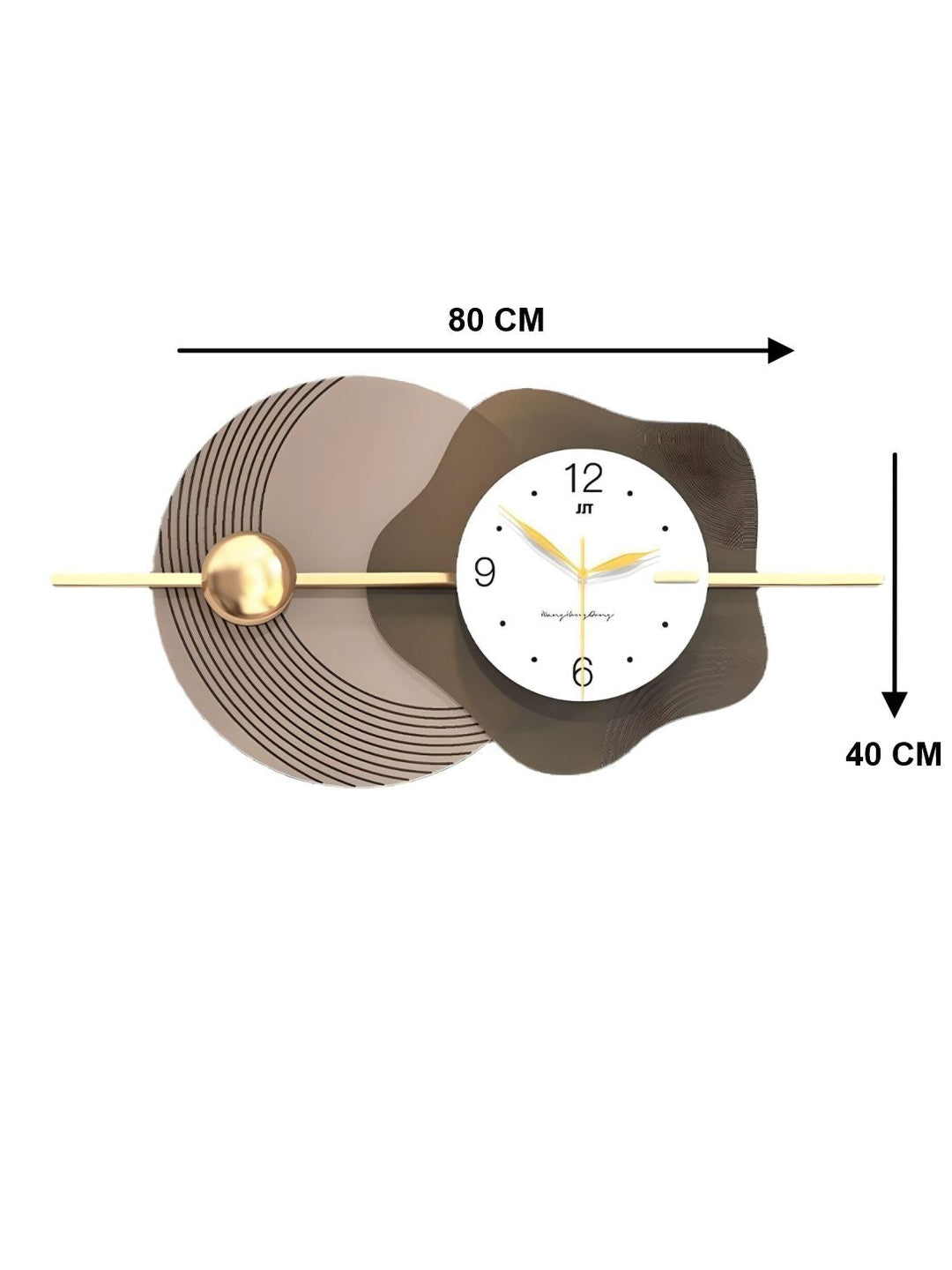 Abstract shaped wall clock