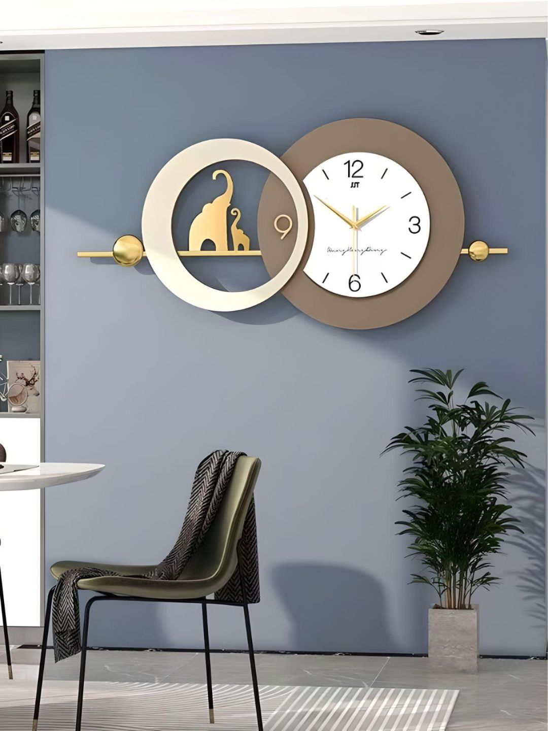 Abstract shaped wall clock