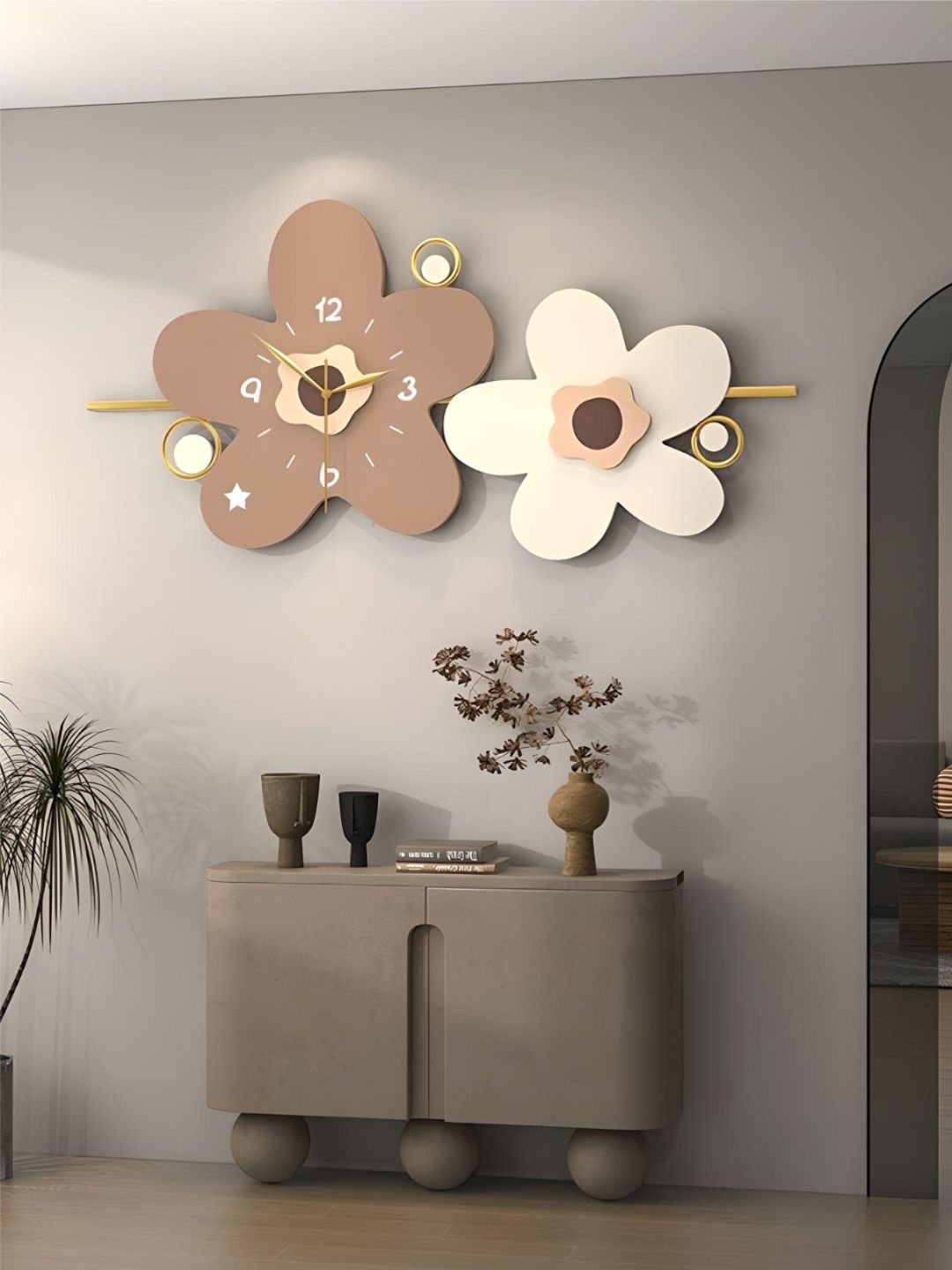 Abstract shaped wall clock