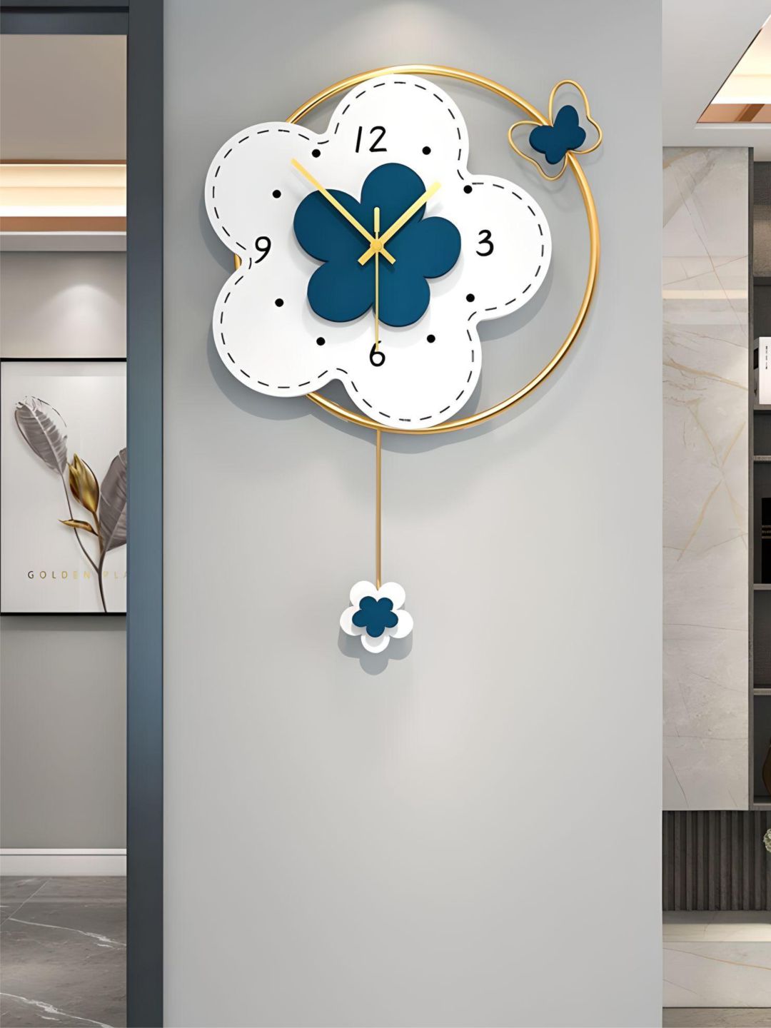 Abstract shaped wall clock
