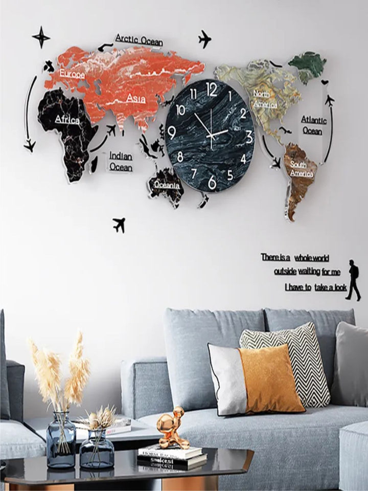 Abstract shaped wall clock