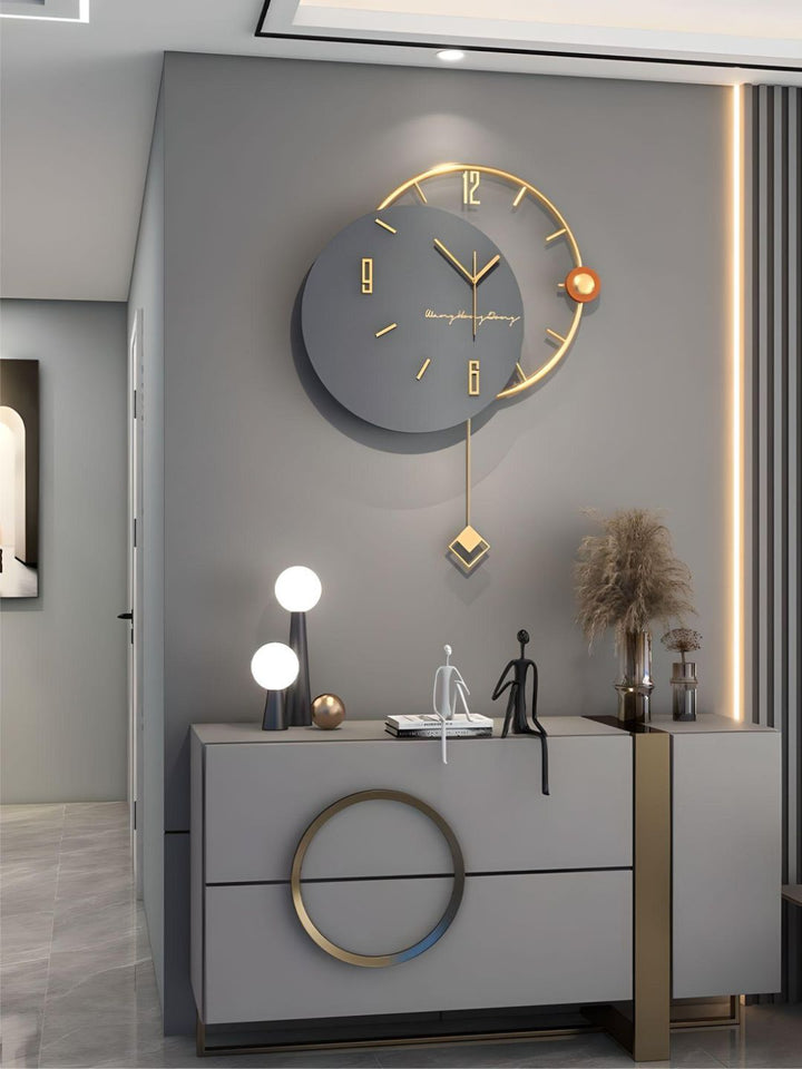 Abstract shaped wall clock