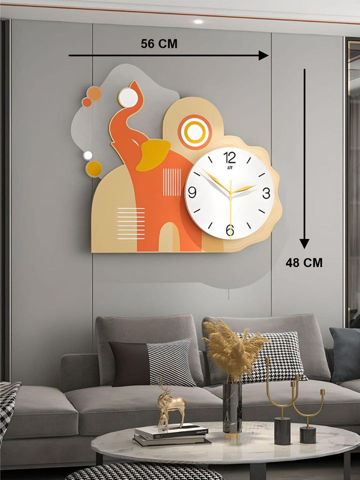Abstract shaped wall clock