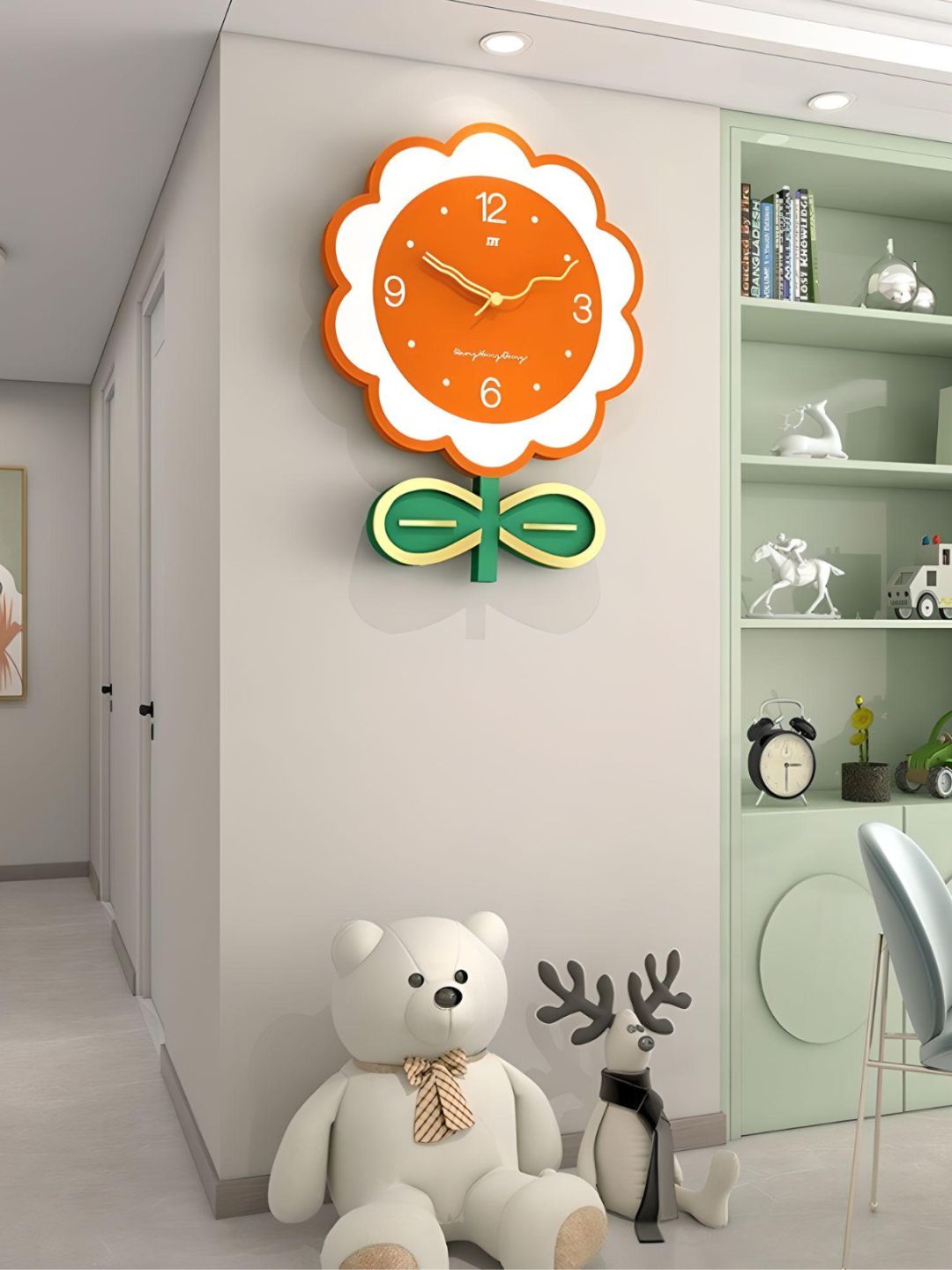 Abstract shaped wall clock