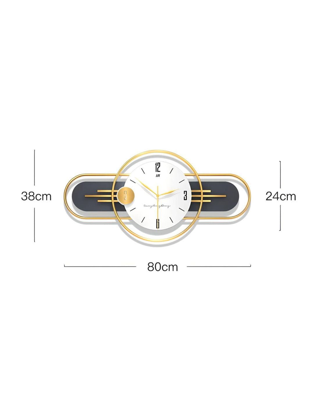 Abstract shaped wall clock