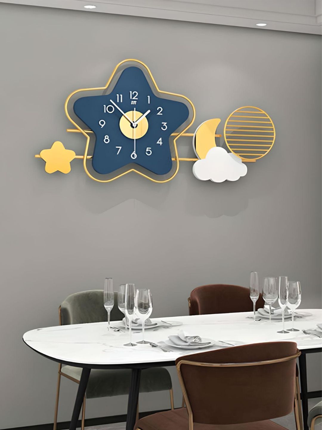 Abstract shaped wall clock