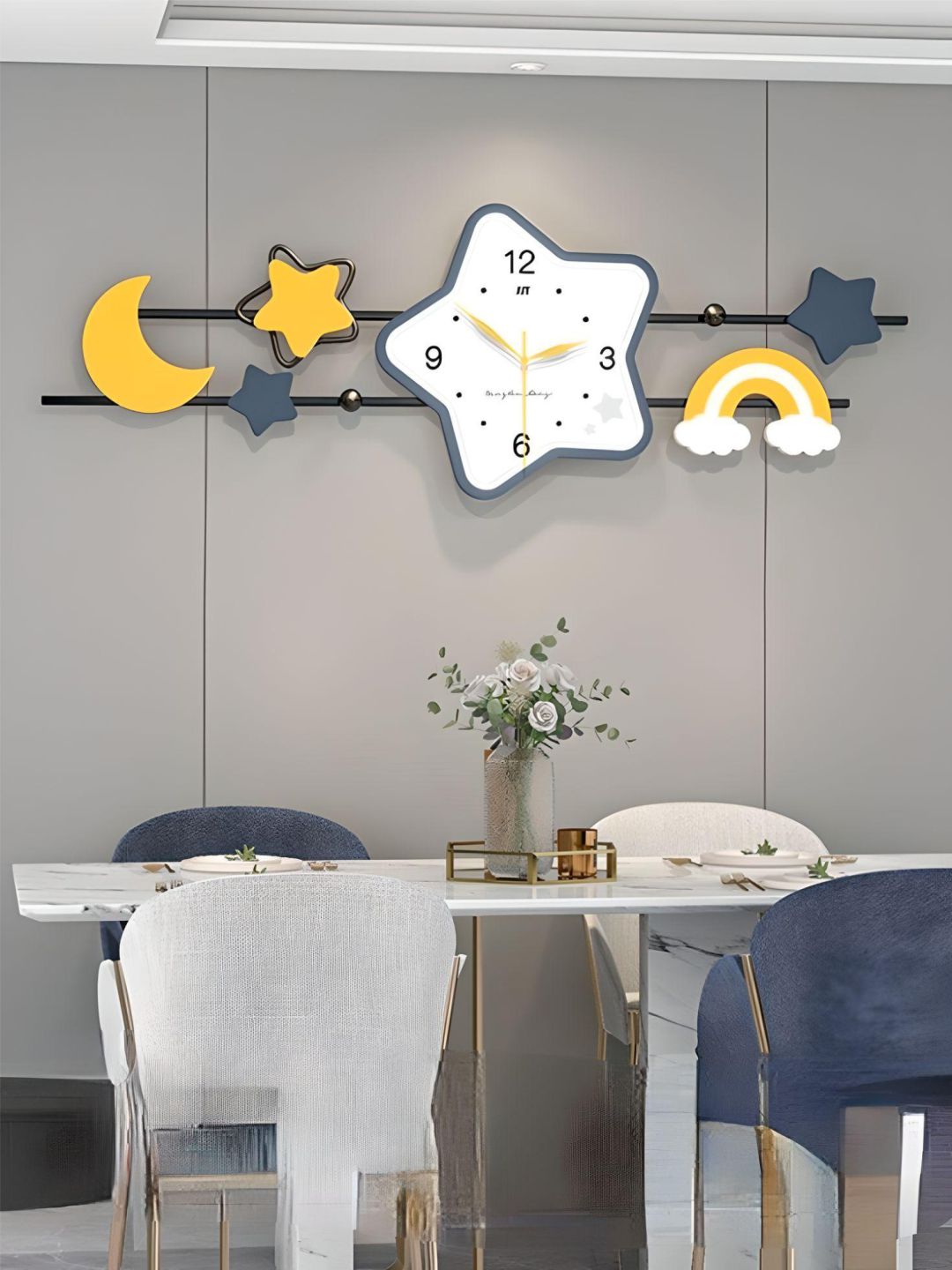 Abstract shaped wall clock