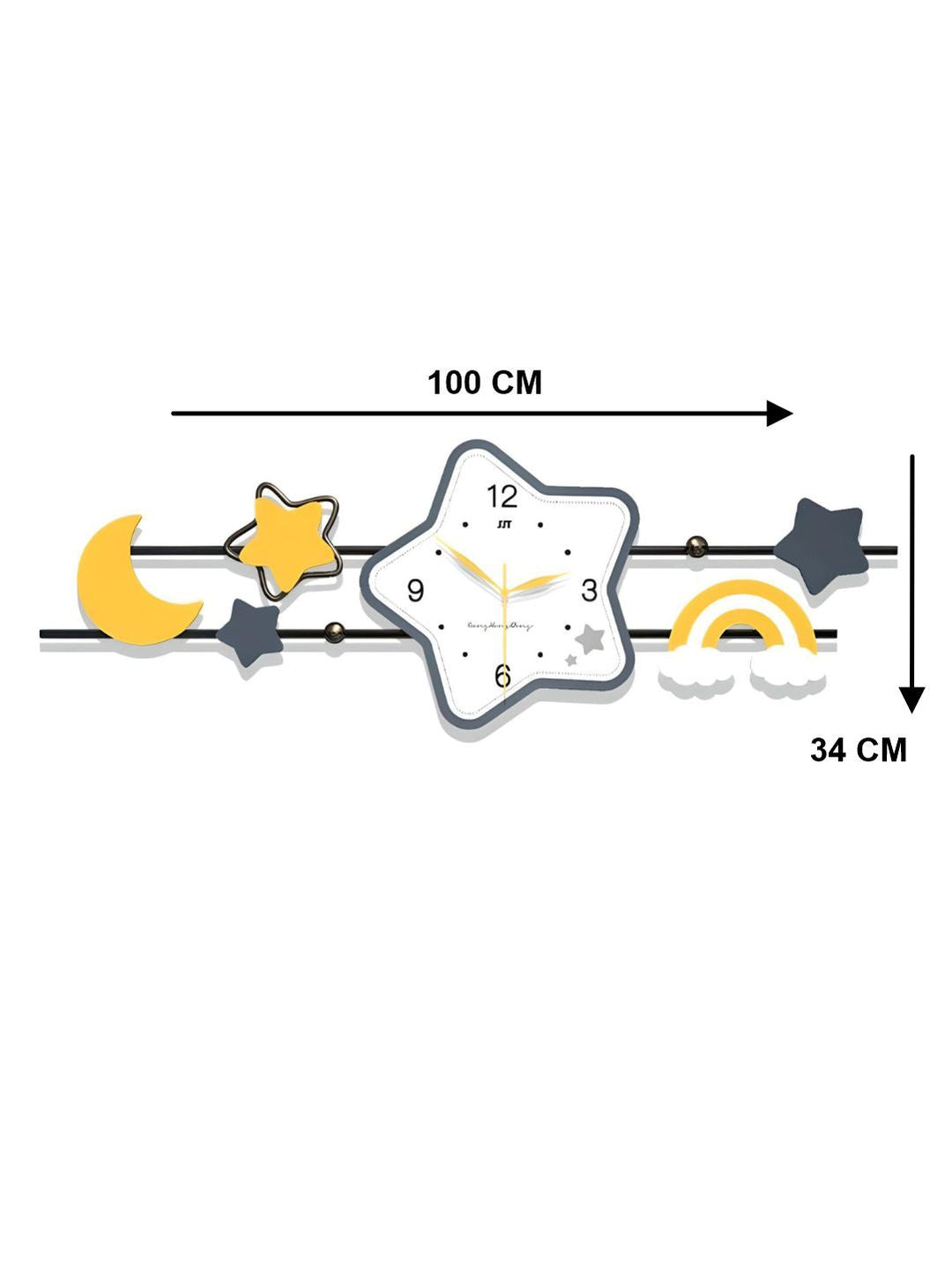 Abstract shaped wall clock