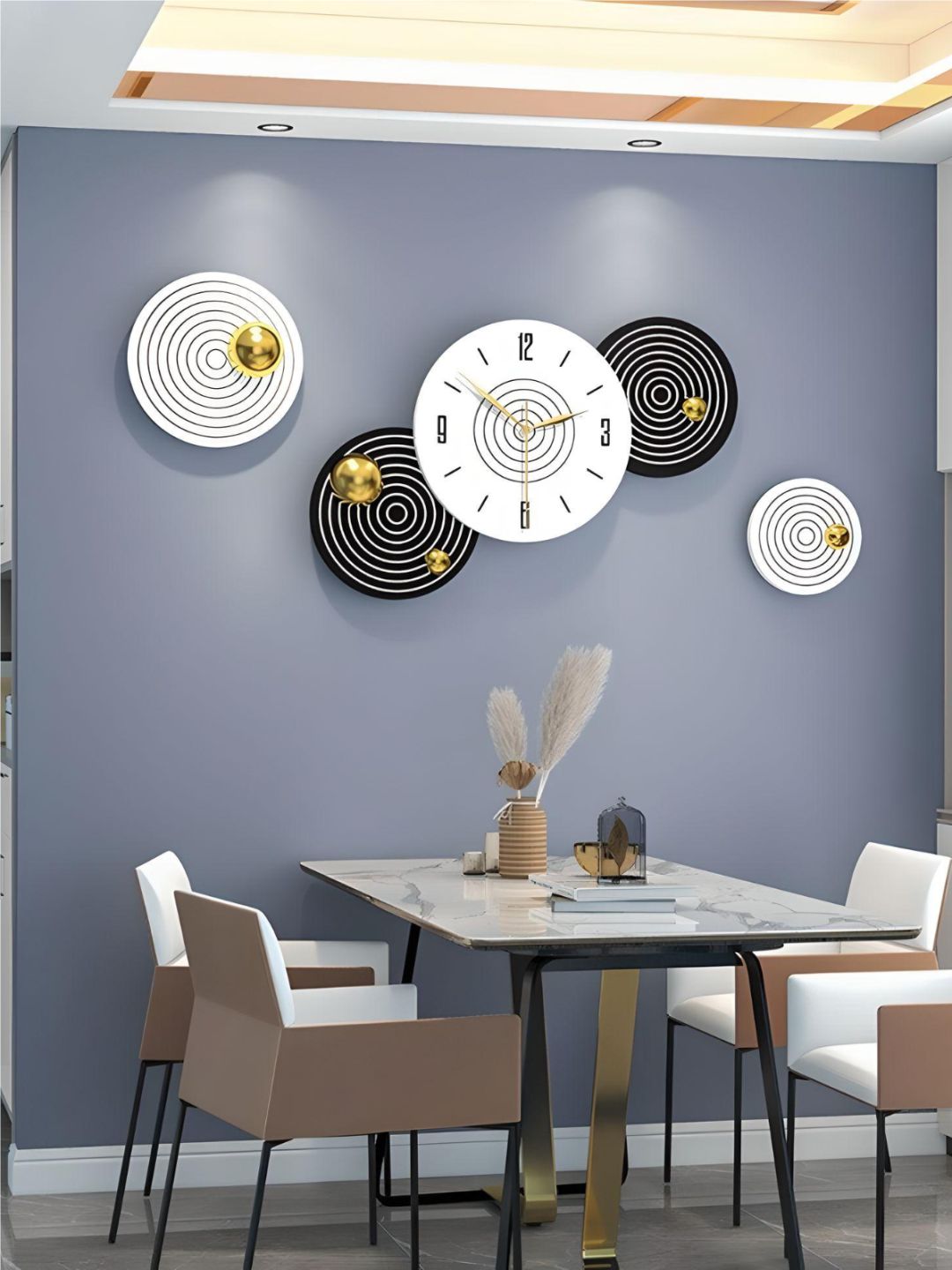 Abstract shaped wall clock
