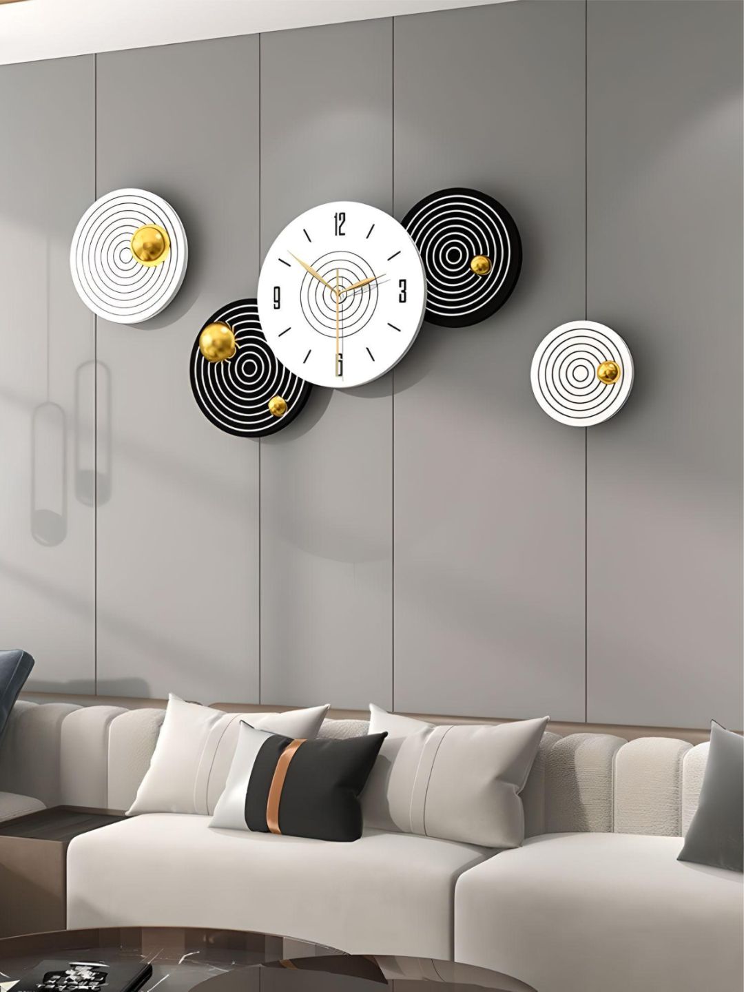 Abstract shaped wall clock