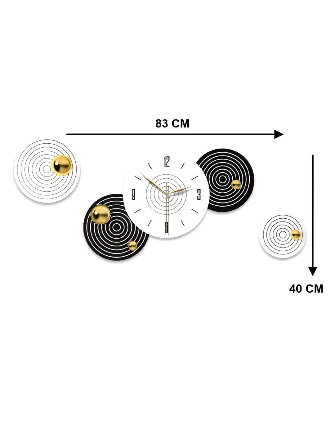 Abstract shaped wall clock