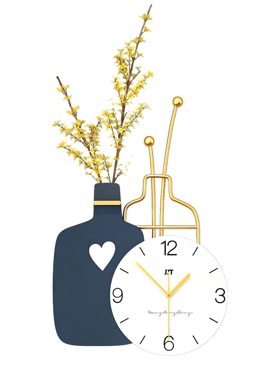 Abstract shaped wall clock