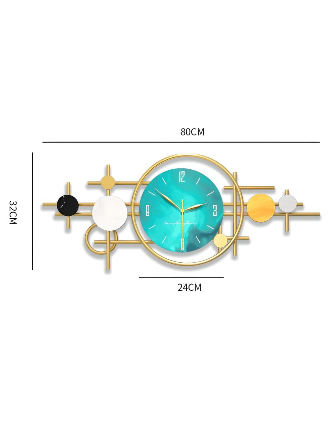 Abstract shaped wall clock