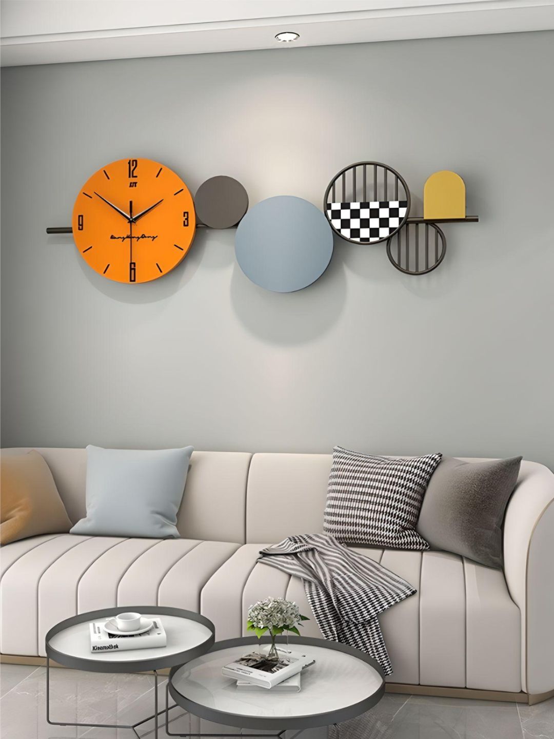Abstract shaped wall clock