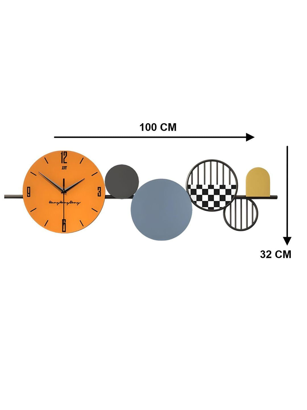 Abstract shaped wall clock
