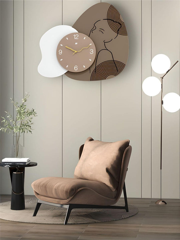 Abstract shaped wall clock