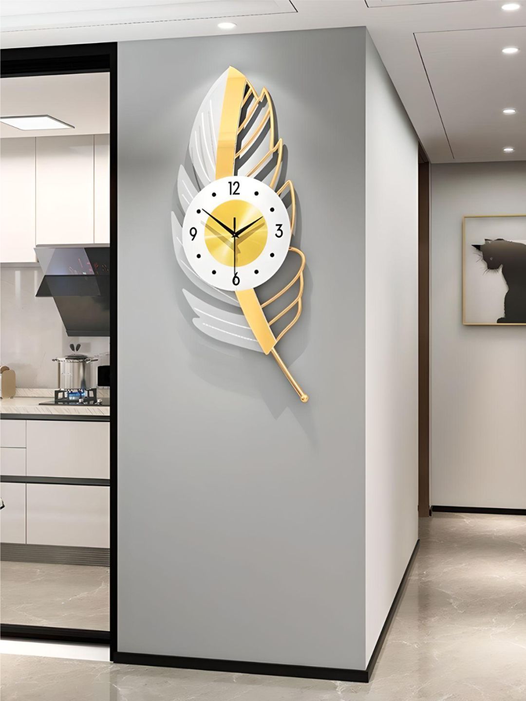 Abstract shaped wall clock