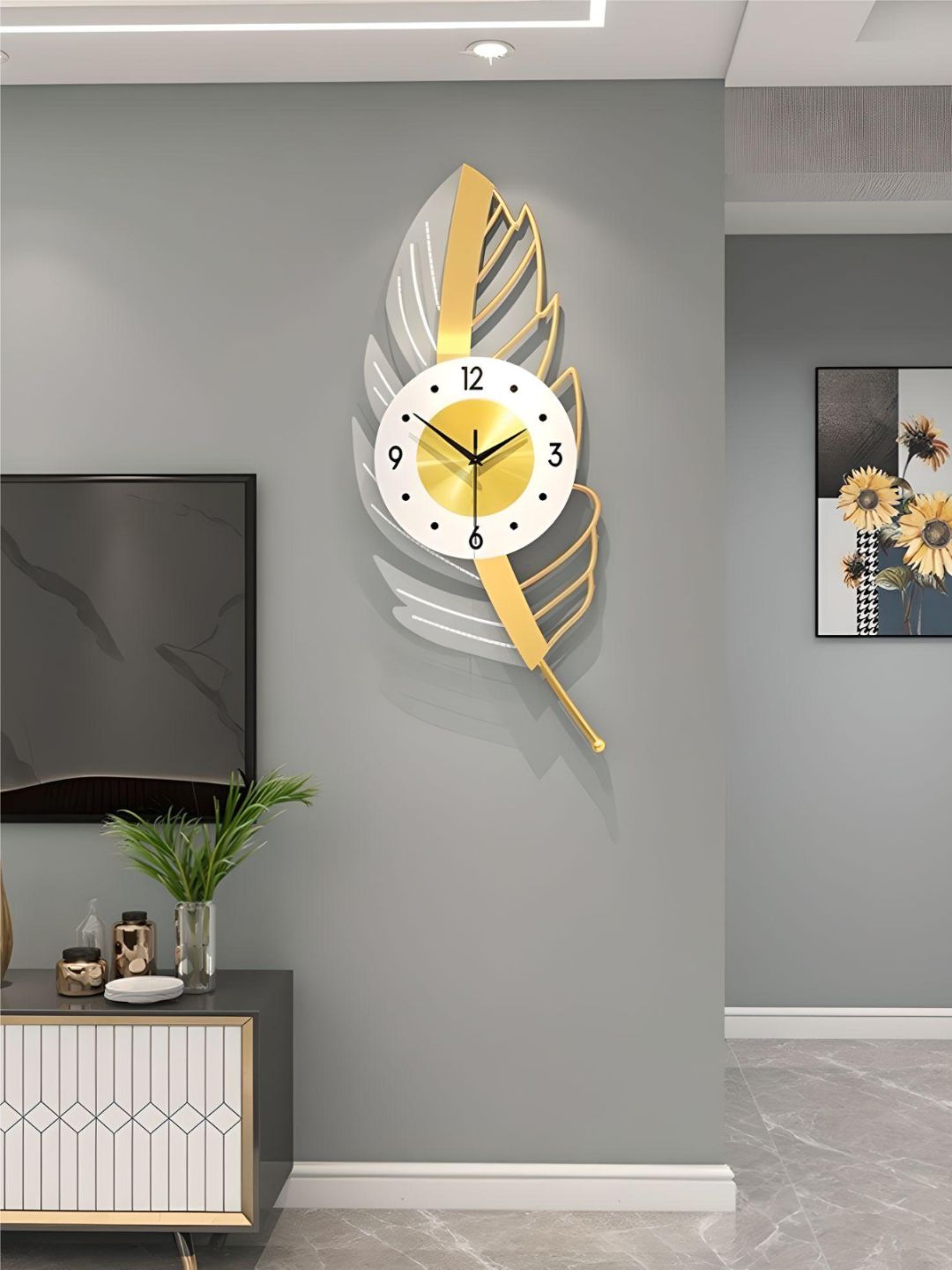 Abstract shaped wall clock