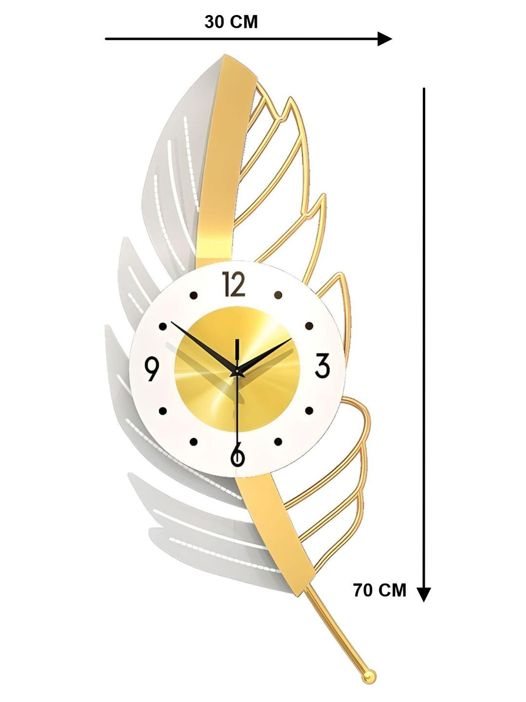 Abstract shaped wall clock