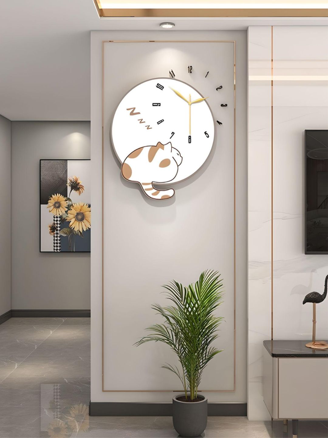 Abstract shaped wall clock