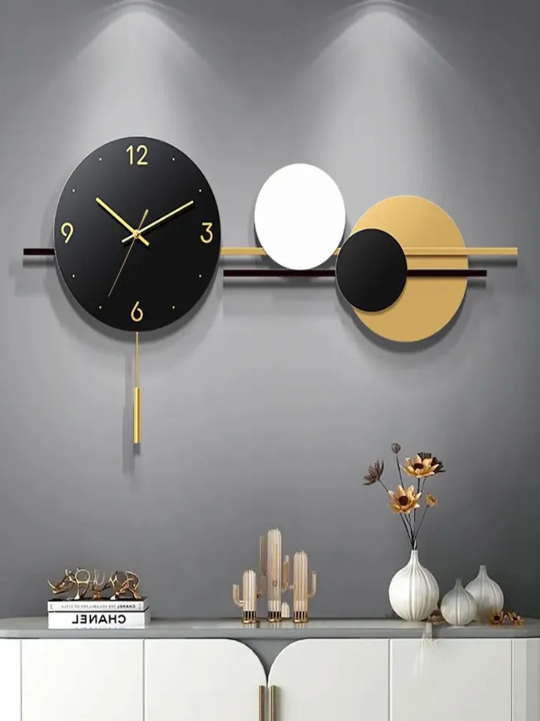 Abstract shaped wall clock