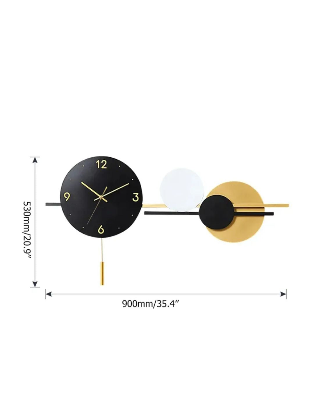 Abstract shaped wall clock