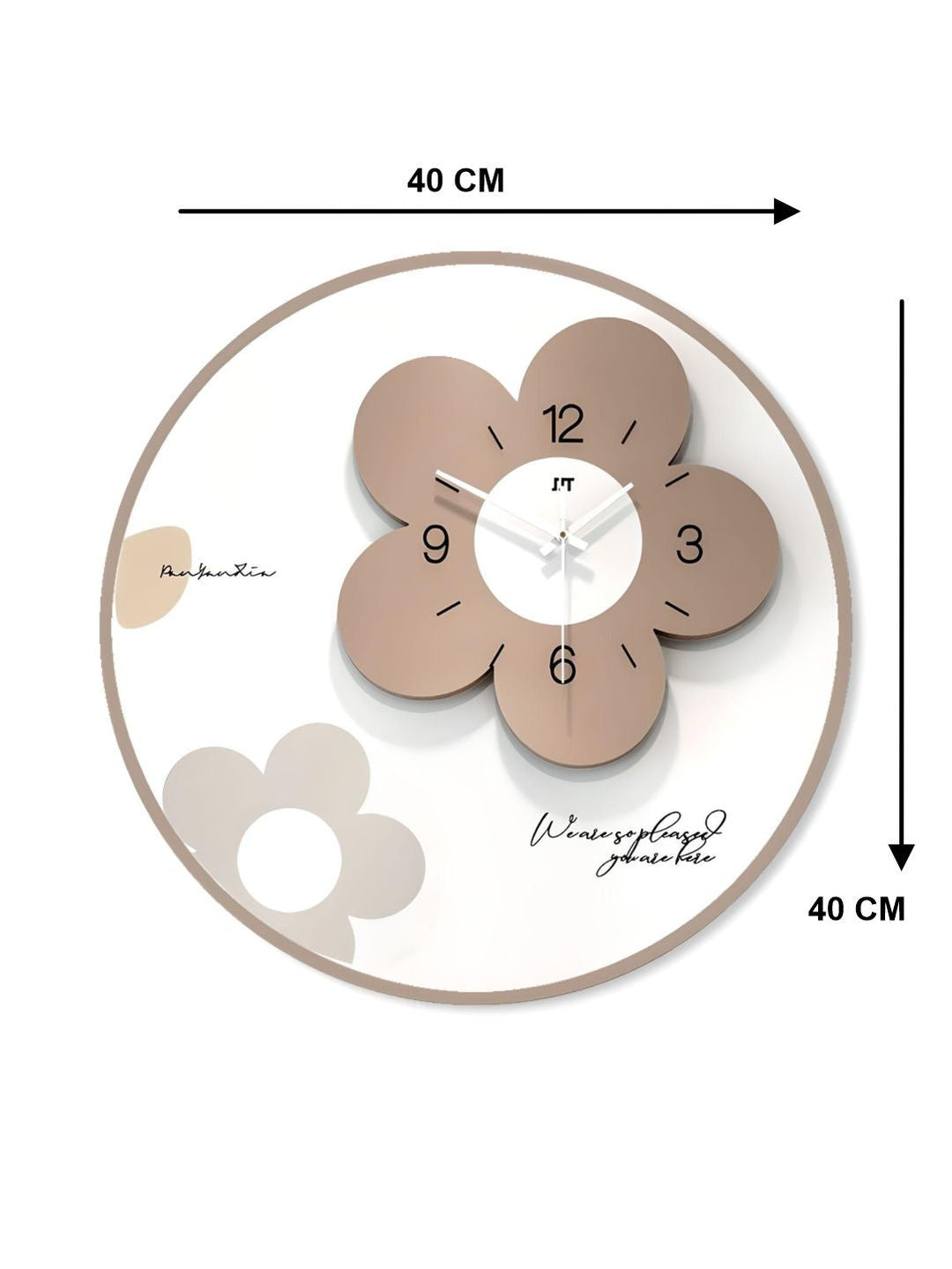 Abstract shaped wall clock