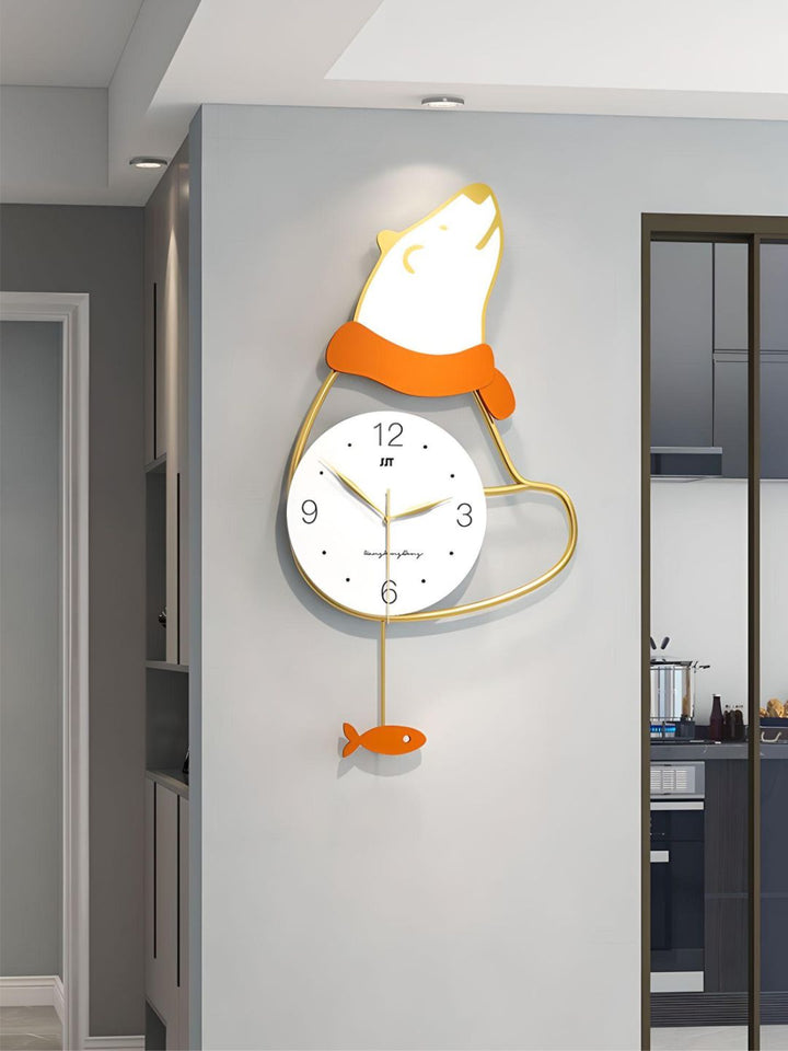 Abstract shaped wall clock