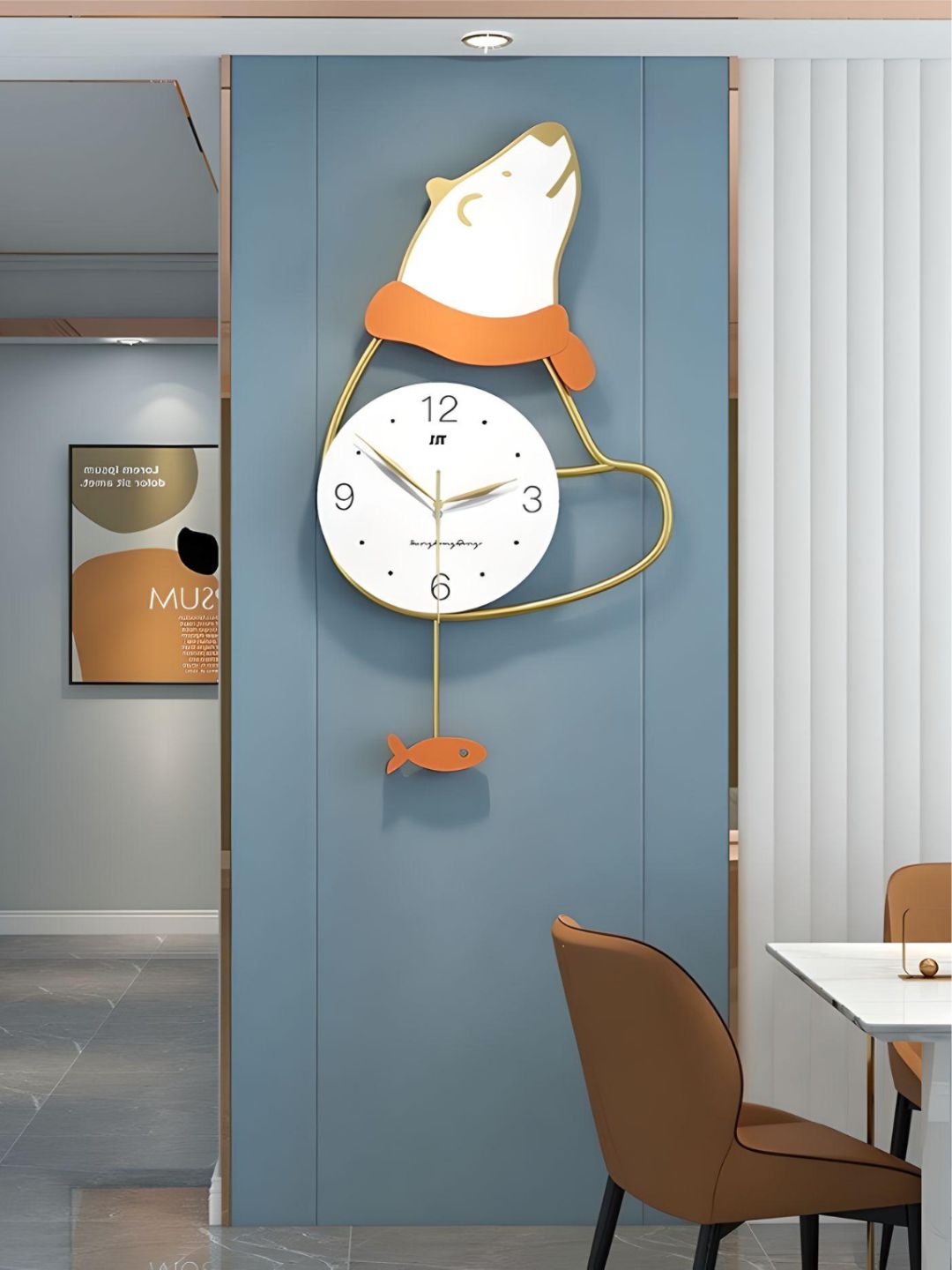 Abstract shaped wall clock