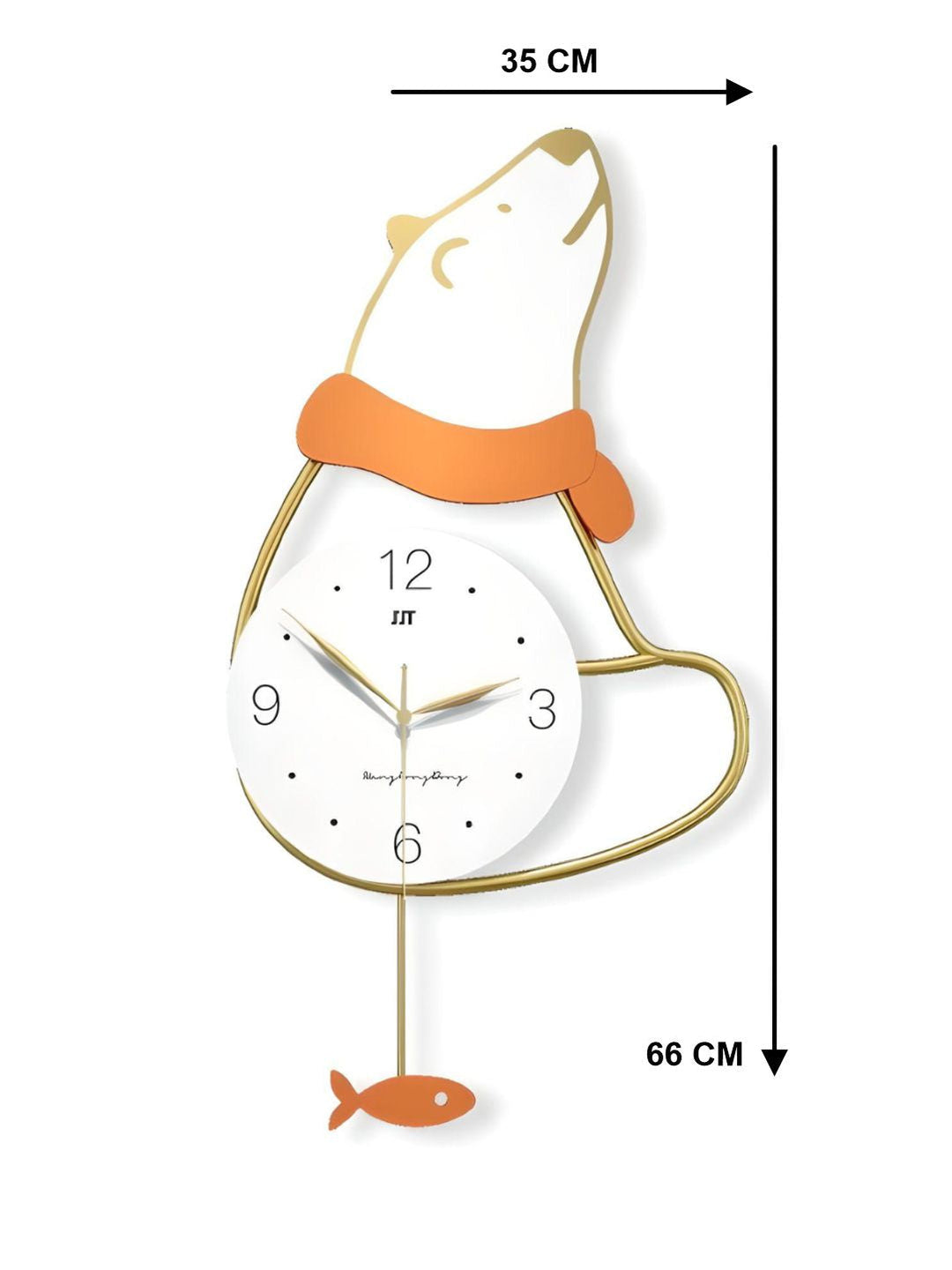Abstract shaped wall clock