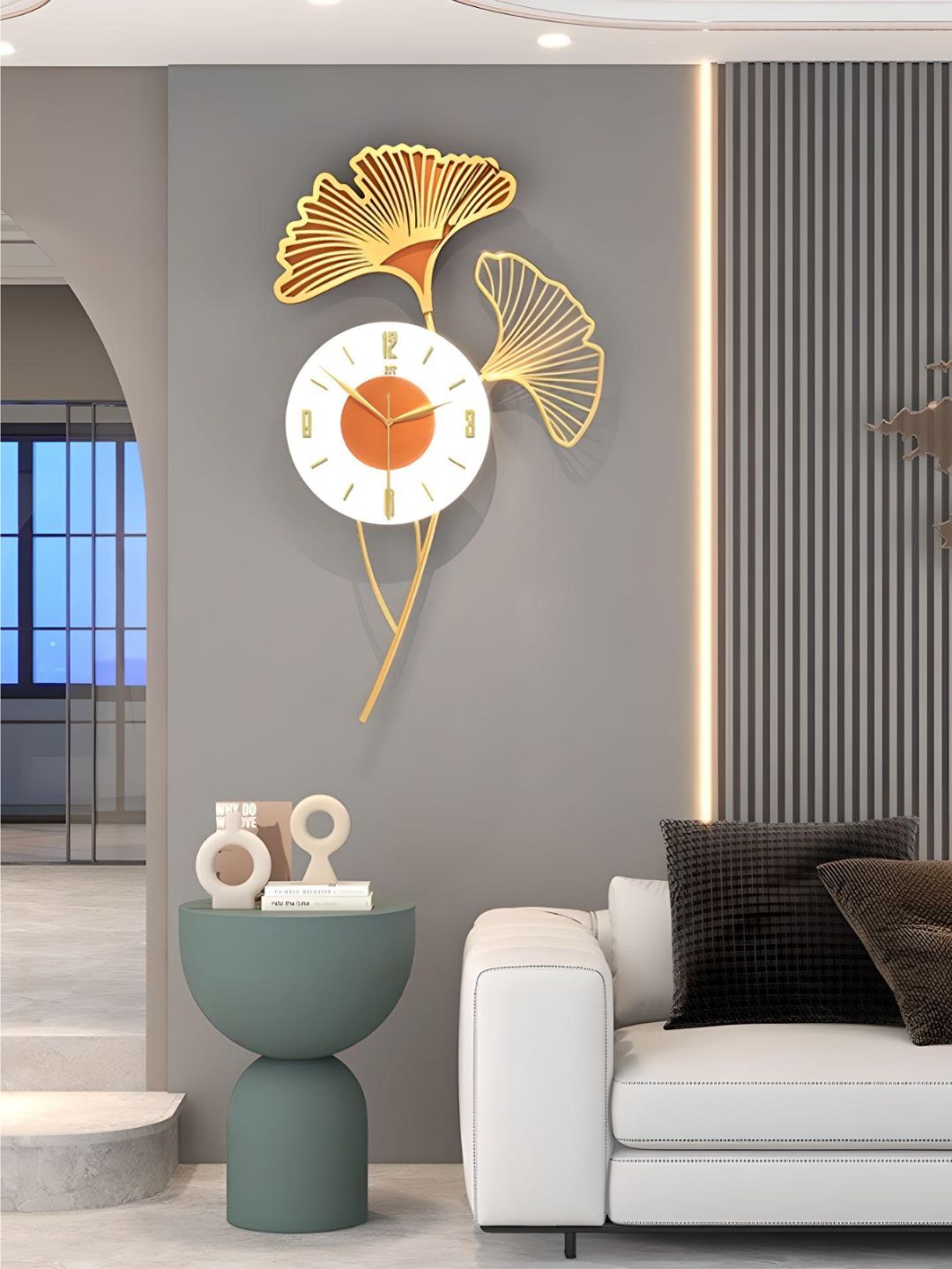 Abstract shaped wall clock