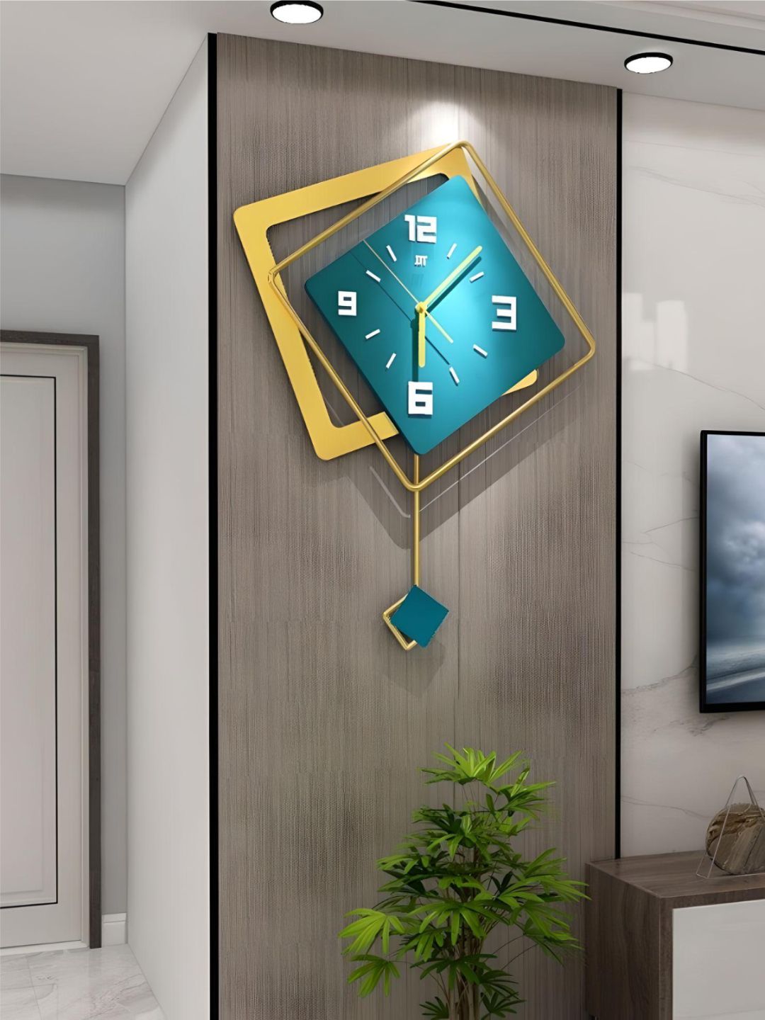 Abstract shaped wall clock