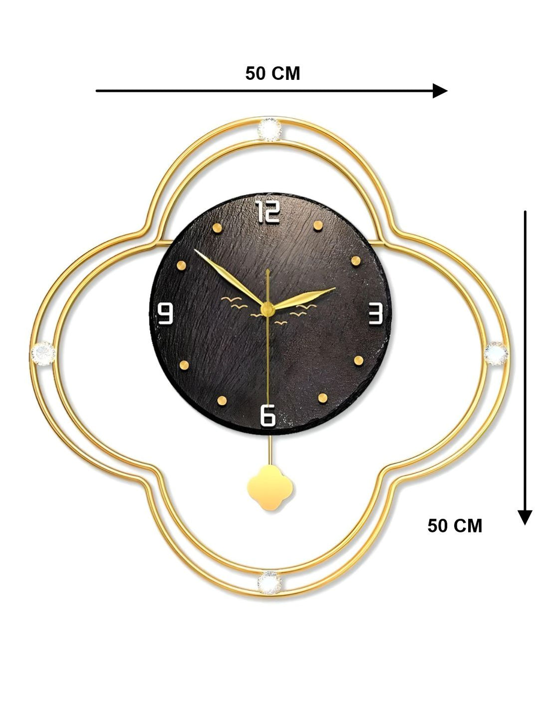 Abstract shaped wall clock